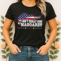 I DonT Really Care Margaret Funny Minimalist Long Sleeve Women's T-Shirt thumb 2