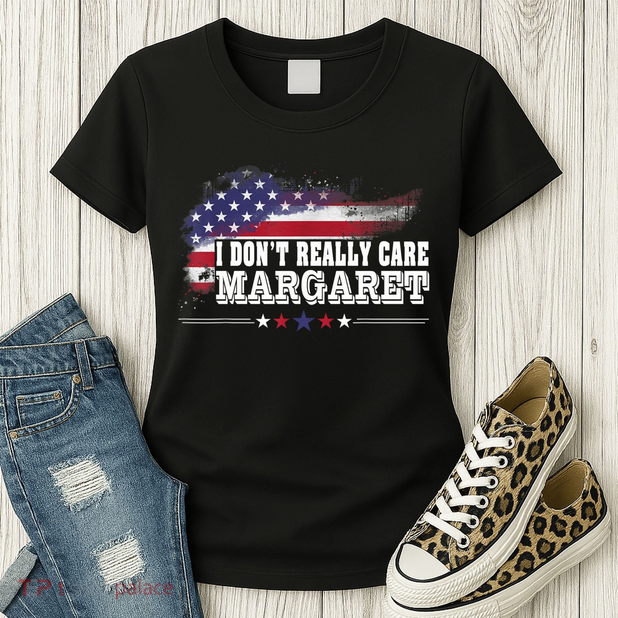 I DonT Really Care Margaret Funny Minimalist Long Sleeve Women's T-Shirt