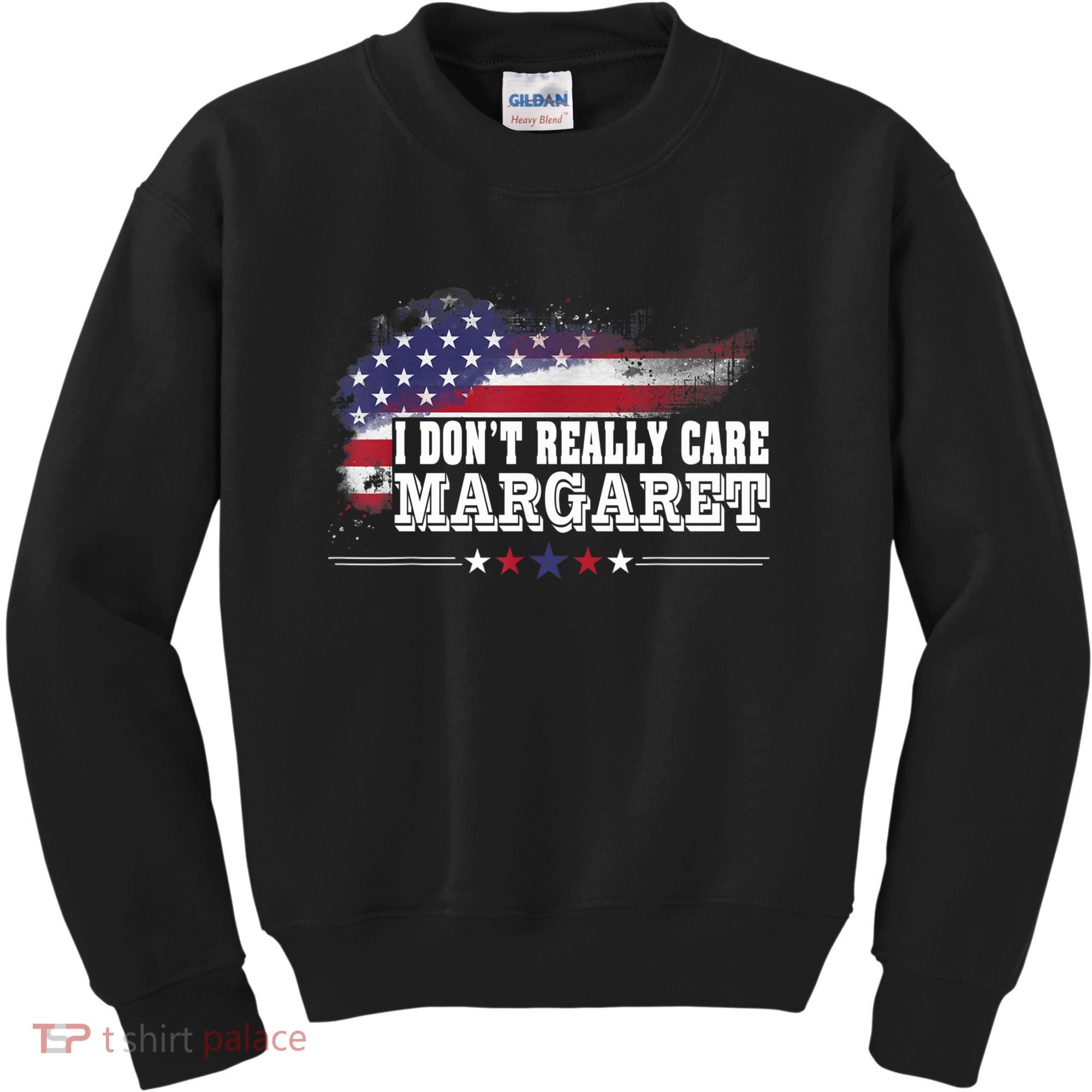 I DonT Really Care Margaret Funny Minimalist Long Sleeve Kids Sweatshirt