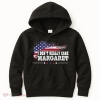 I DonT Really Care Margaret Funny Minimalist Long Sleeve Kids Hoodie thumb 0