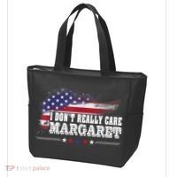 I DonT Really Care Margaret Funny Minimalist Long Sleeve Tote Bag thumb 3