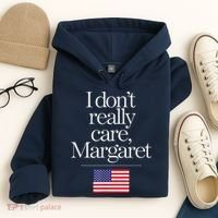 I DonT Really Care Margaret Minimalist Jd Vance Hoodie thumb 4