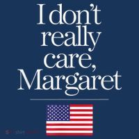 I DonT Really Care Margaret Minimalist Jd Vance Women's Hoodie thumb 2