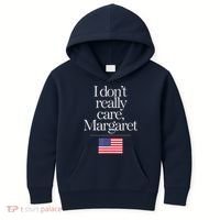 I DonT Really Care Margaret Minimalist Jd Vance Kids Hoodie thumb 0