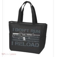 I Don't Run I Reload Funny Gun Owner Pro Guns (ON BACK) Tote Bag thumb 3