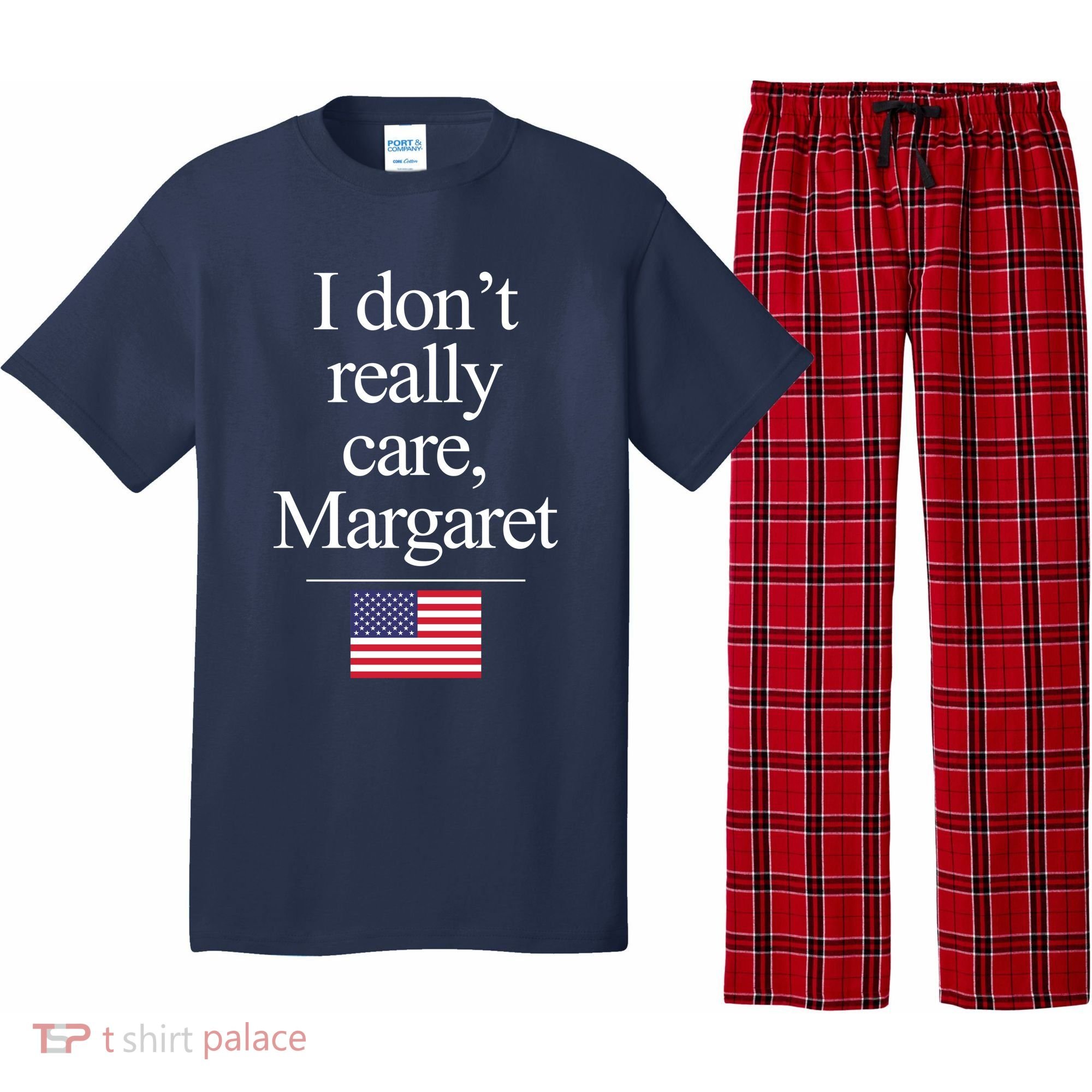 I Dont Really Care Margaret Minimalist Jd Vance Pajama Set