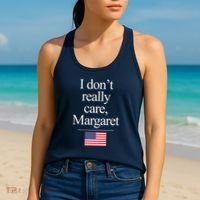 I Dont Really Care Margaret Minimalist Jd Vance Women's Tank Top thumb 2
