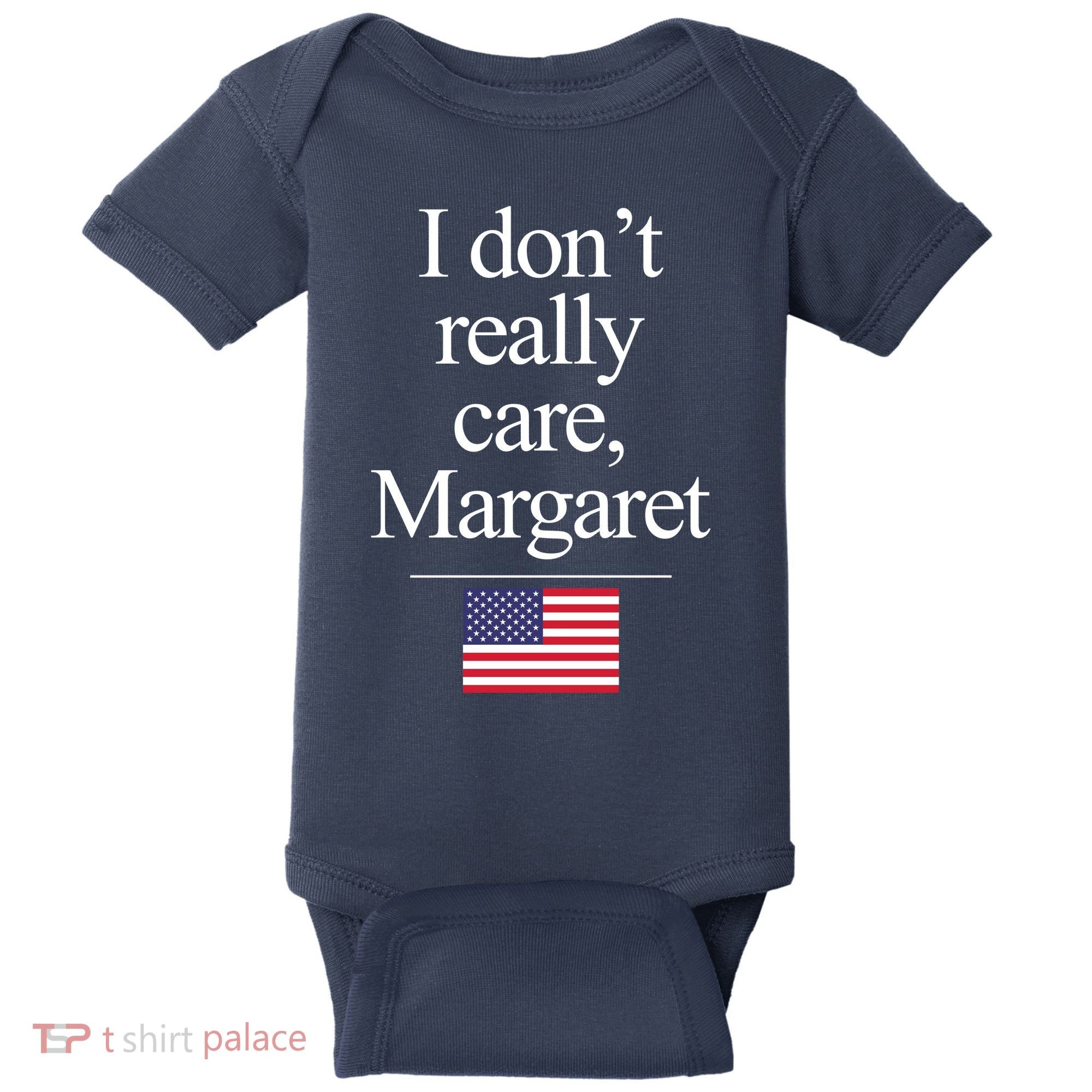 I Dont Really Care Margaret Minimalist Jd Vance Baby Bodysuit