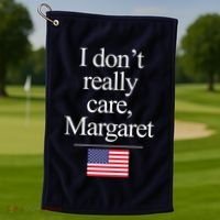 I Dont Really Care Margaret Minimalist Jd Vance Golf Towel thumb 1