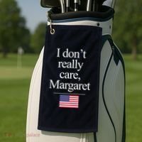 I Dont Really Care Margaret Minimalist Jd Vance Golf Towel thumb 2