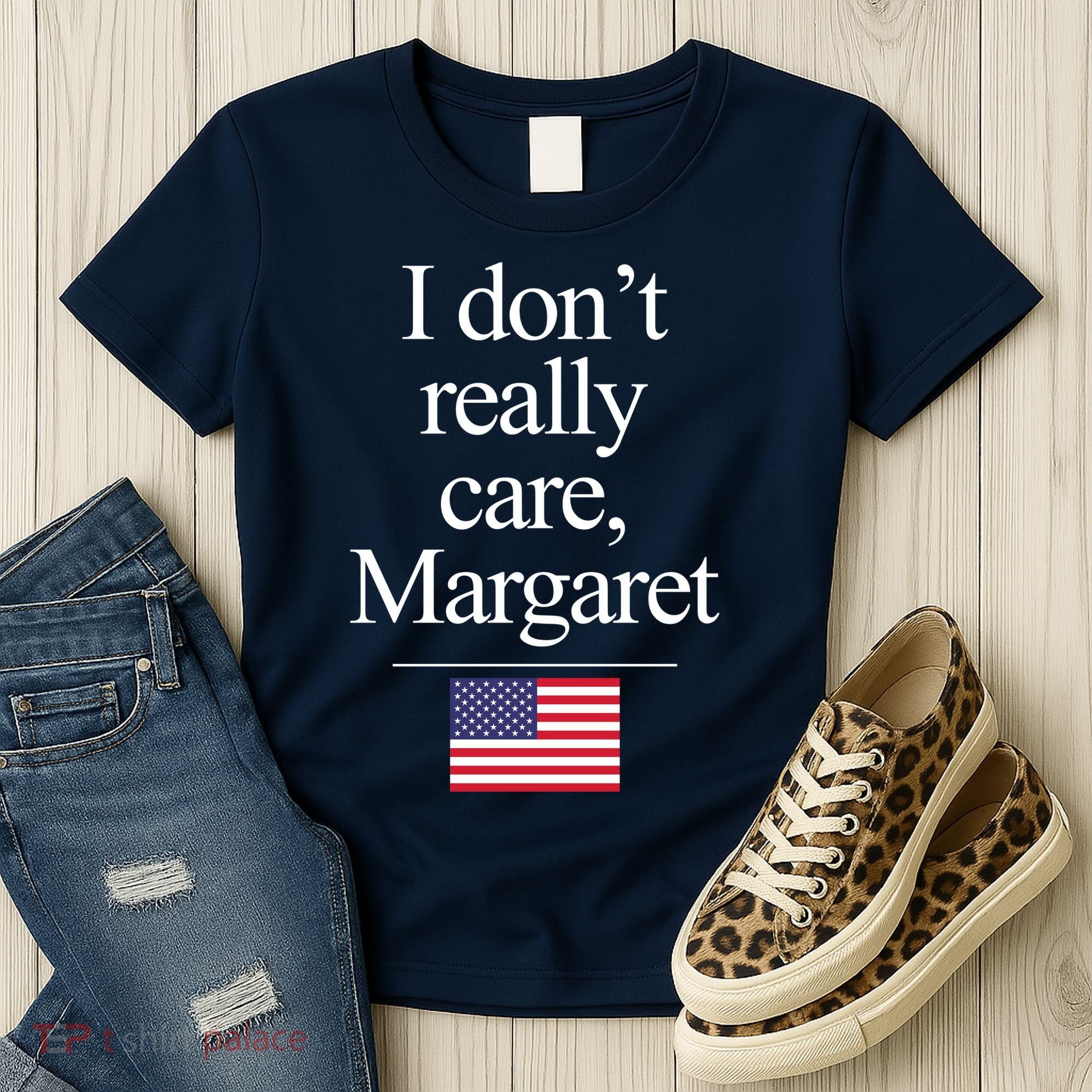 I Dont Really Care Margaret Minimalist Jd Vance Women's T-Shirt