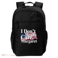 I DonT Really Care Margaret Funny Minimalist Backpack thumb 0