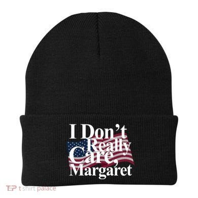 I DonT Really Care Margaret Funny Minimalist Beanie