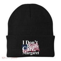 I DonT Really Care Margaret Funny Minimalist Beanie thumb 0