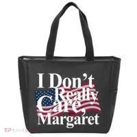 I DonT Really Care Margaret Funny Minimalist Tote Bag thumb 0