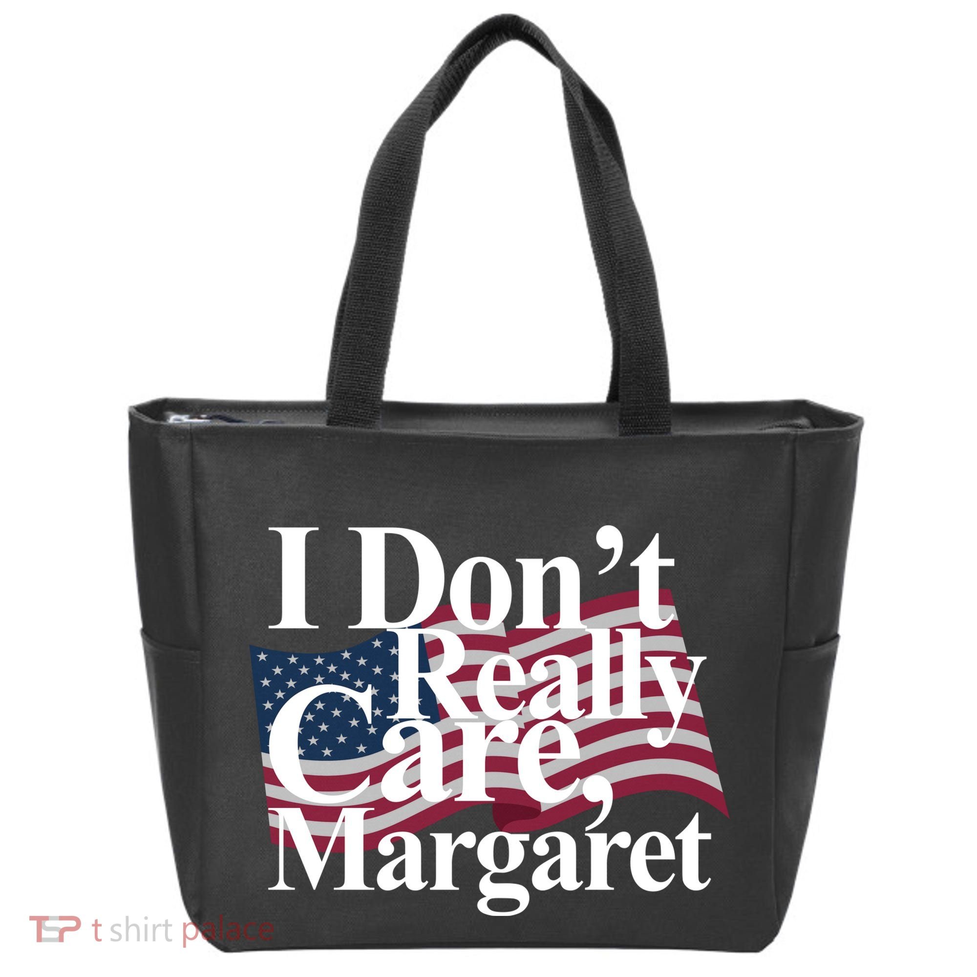 I DonT Really Care Margaret Funny Minimalist Tote Bag