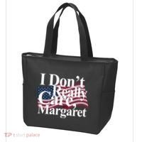 I DonT Really Care Margaret Funny Minimalist Tote Bag thumb 3