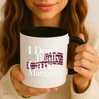 I DonT Really Care Margaret Minimalist Coffee Mug thumb 3
