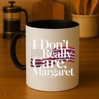 I DonT Really Care Margaret Minimalist Coffee Mug thumb 4