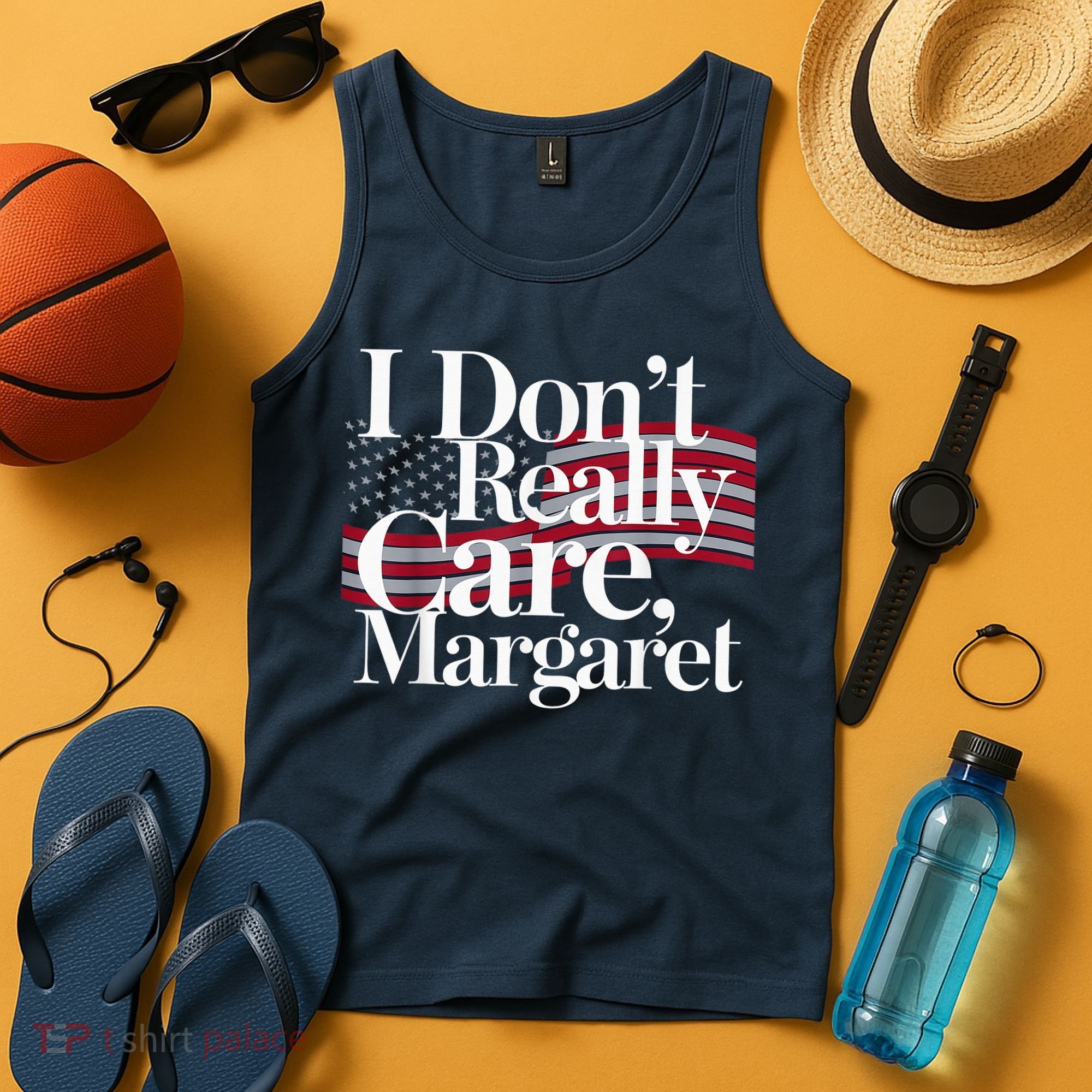I DonT Really Care Margaret Minimalist Tank Top