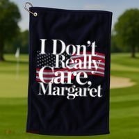 I DonT Really Care Margaret Minimalist Golf Towel thumb 1