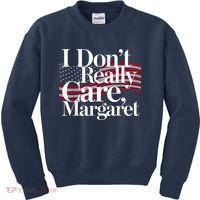 I DonT Really Care Margaret Minimalist Kids Sweatshirt thumb 0