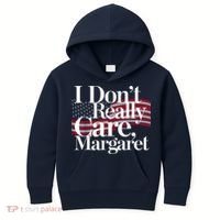 I DonT Really Care Margaret Minimalist Kids Hoodie thumb 0