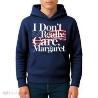 I DonT Really Care Margaret Minimalist Kids Hoodie thumb 4