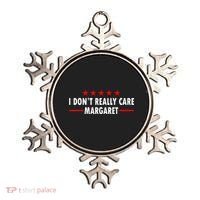 I Don’T Really Care Margaret Jd Vance Funny Minimalist Ornament thumb 0