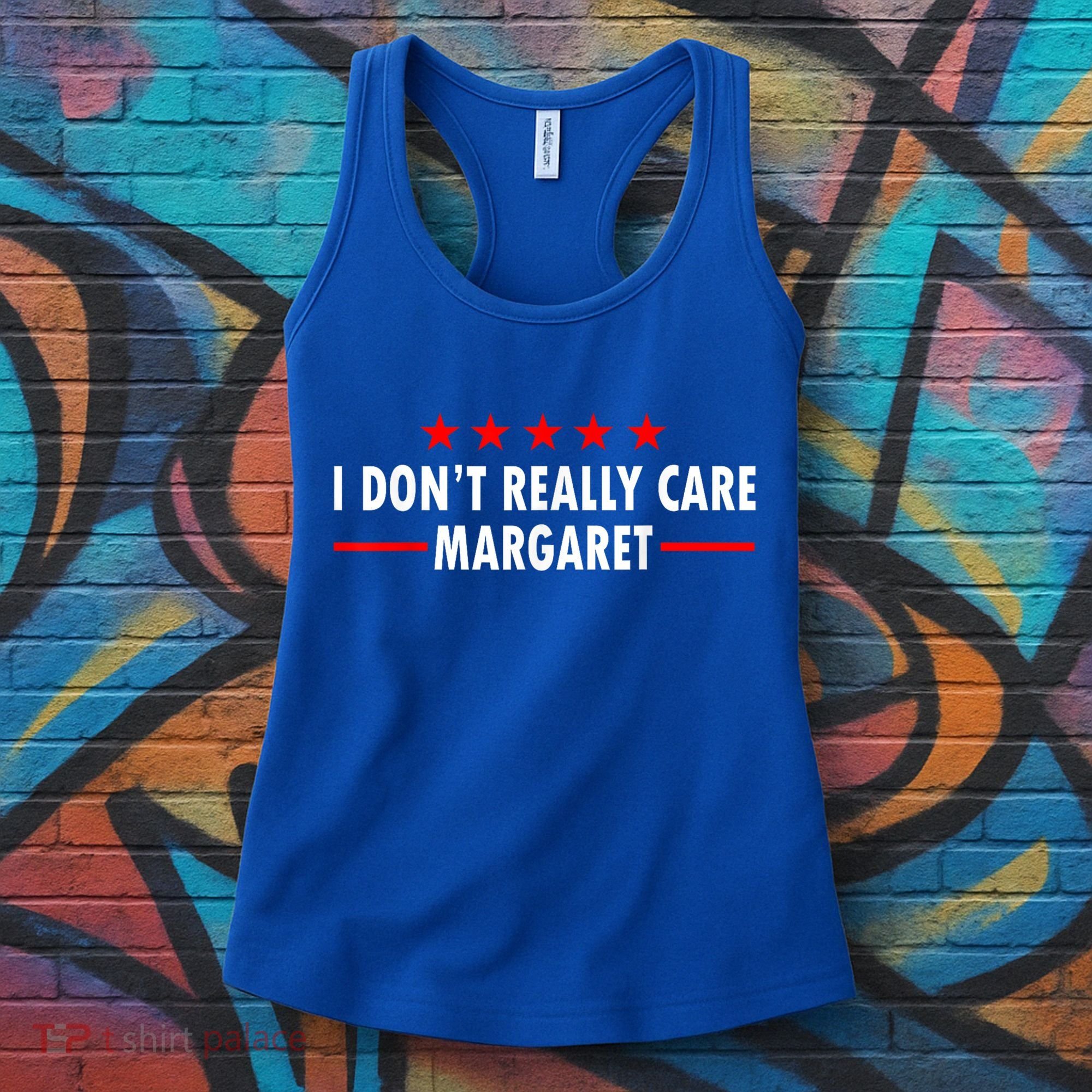 I Don’T Really Care Margaret Jd Vance Funny Minimalist Women's Tank Top