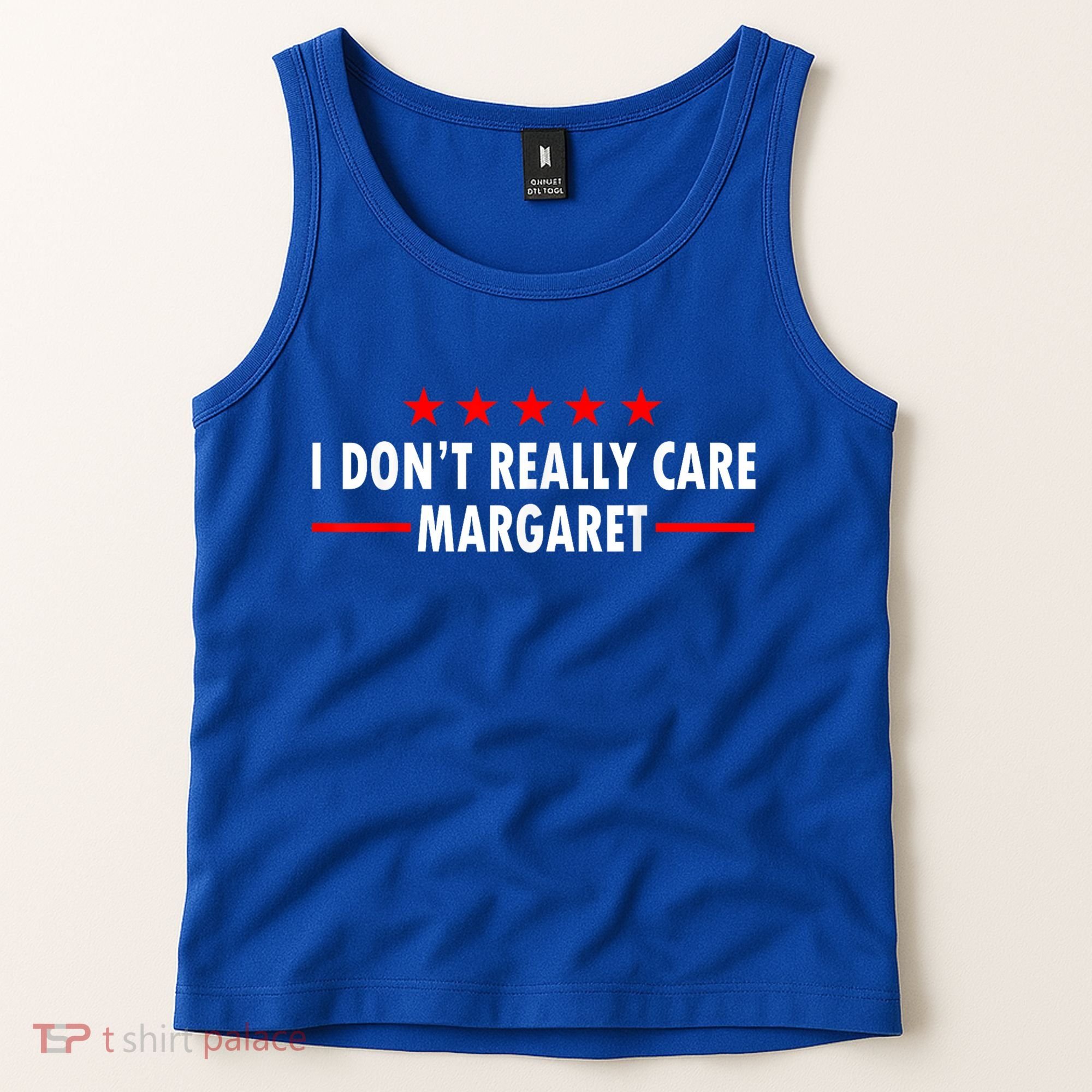 I Don’T Really Care Margaret Jd Vance Funny Minimalist Tank Top