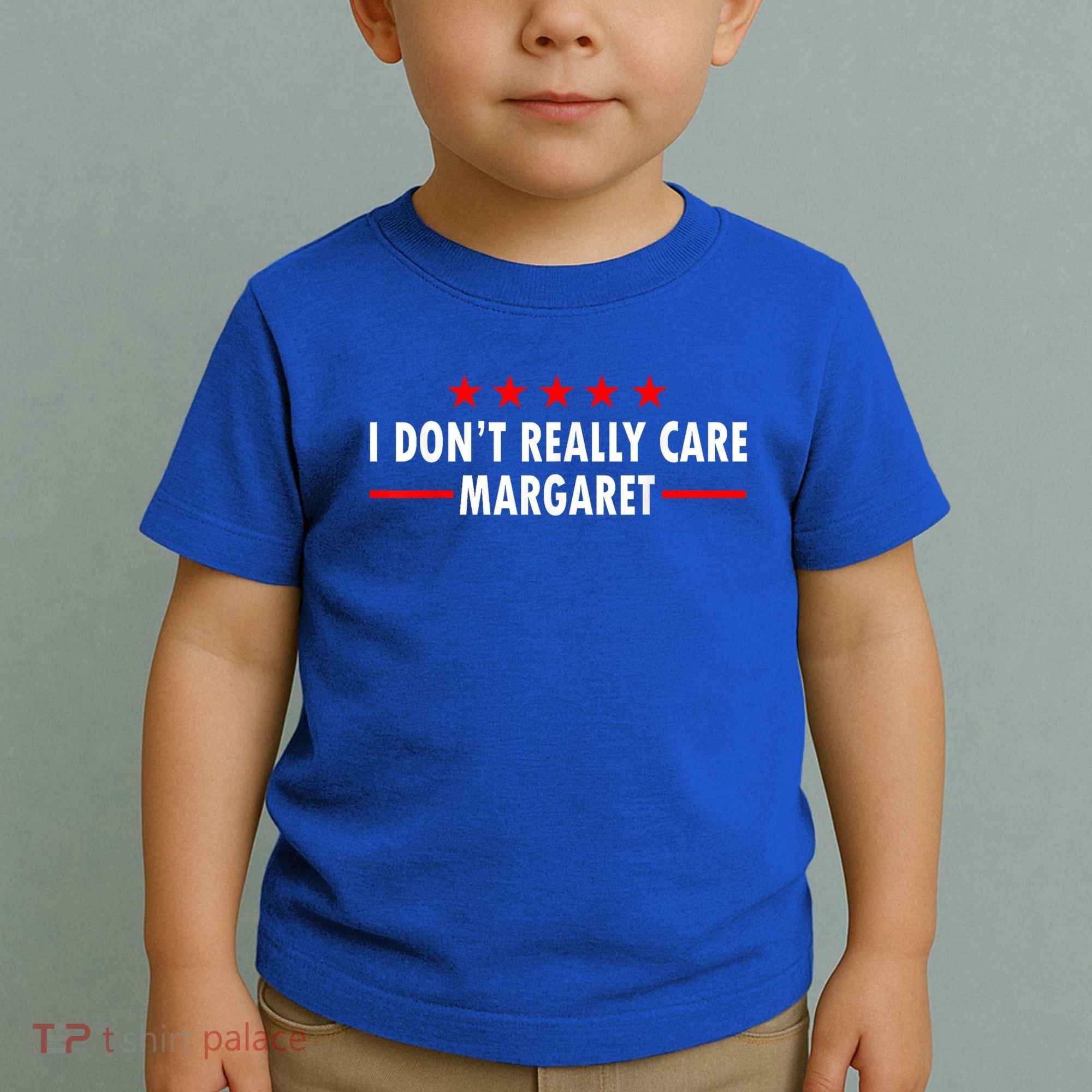 I Don’T Really Care Margaret Jd Vance Funny Minimalist Toddler T-Shirt
