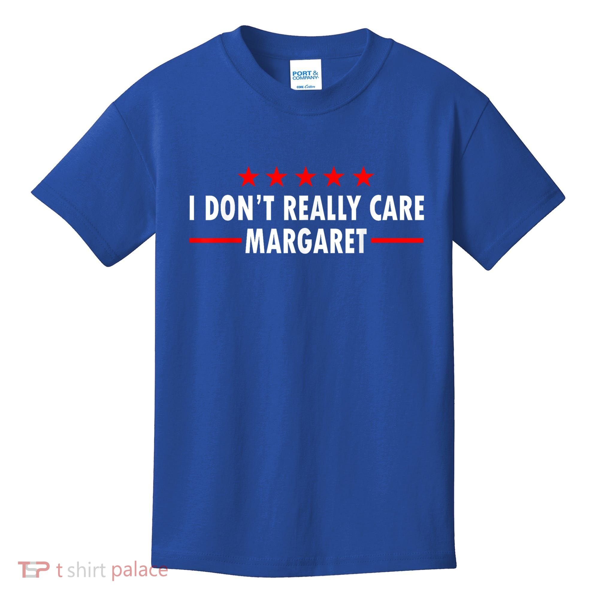 I Don’T Really Care Margaret Jd Vance Funny Minimalist Kids T-Shirt