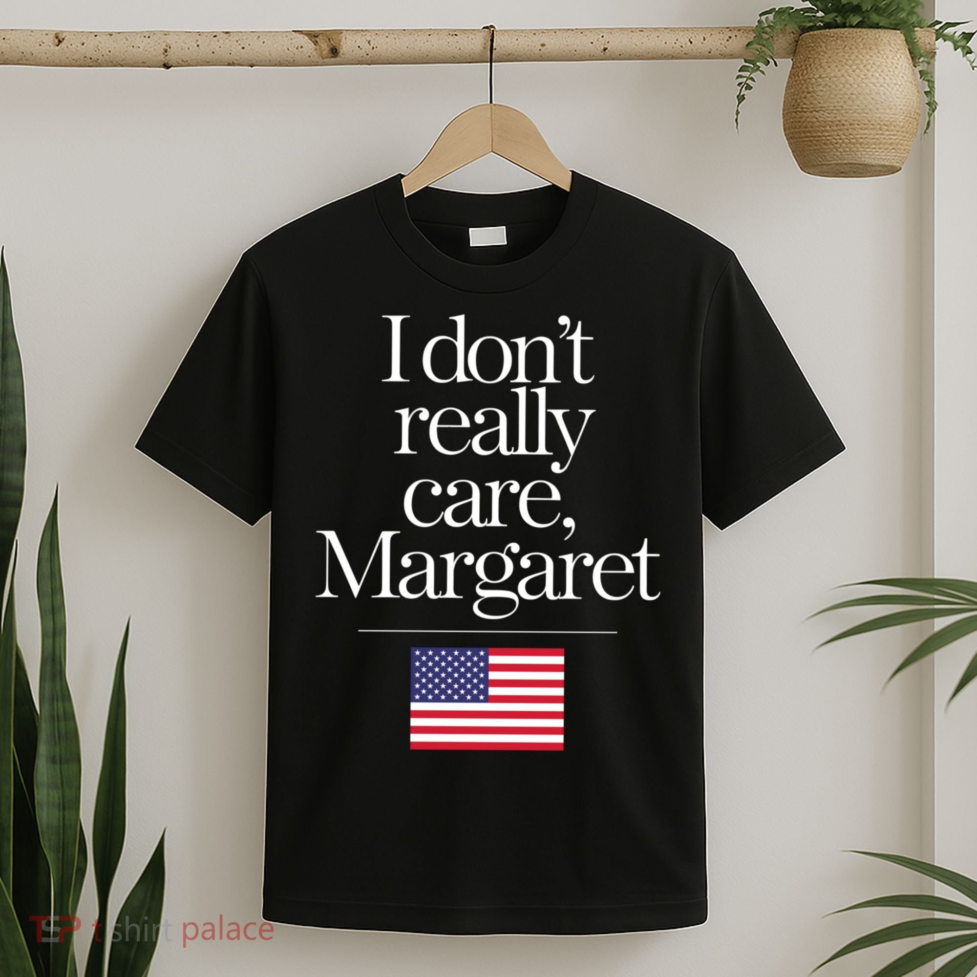 I DonT Really Care Margaret Funny Minimalist Jd Vance Long Sleeve T-Shirt