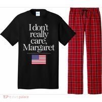 I DonT Really Care Margaret Funny Minimalist Jd Vance Long Sleeve Pajama Set thumb 0