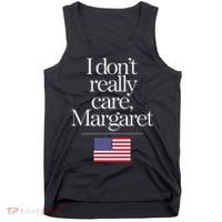 I DonT Really Care Margaret Funny Minimalist Jd Vance Long Sleeve Tank Top thumb 0
