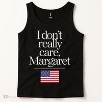 I DonT Really Care Margaret Funny Minimalist Jd Vance Long Sleeve Tank Top thumb 2