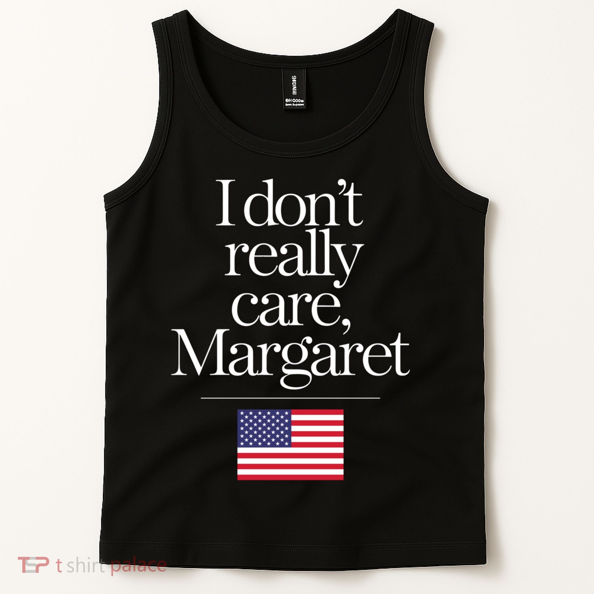 I DonT Really Care Margaret Funny Minimalist Jd Vance Long Sleeve Tank Top