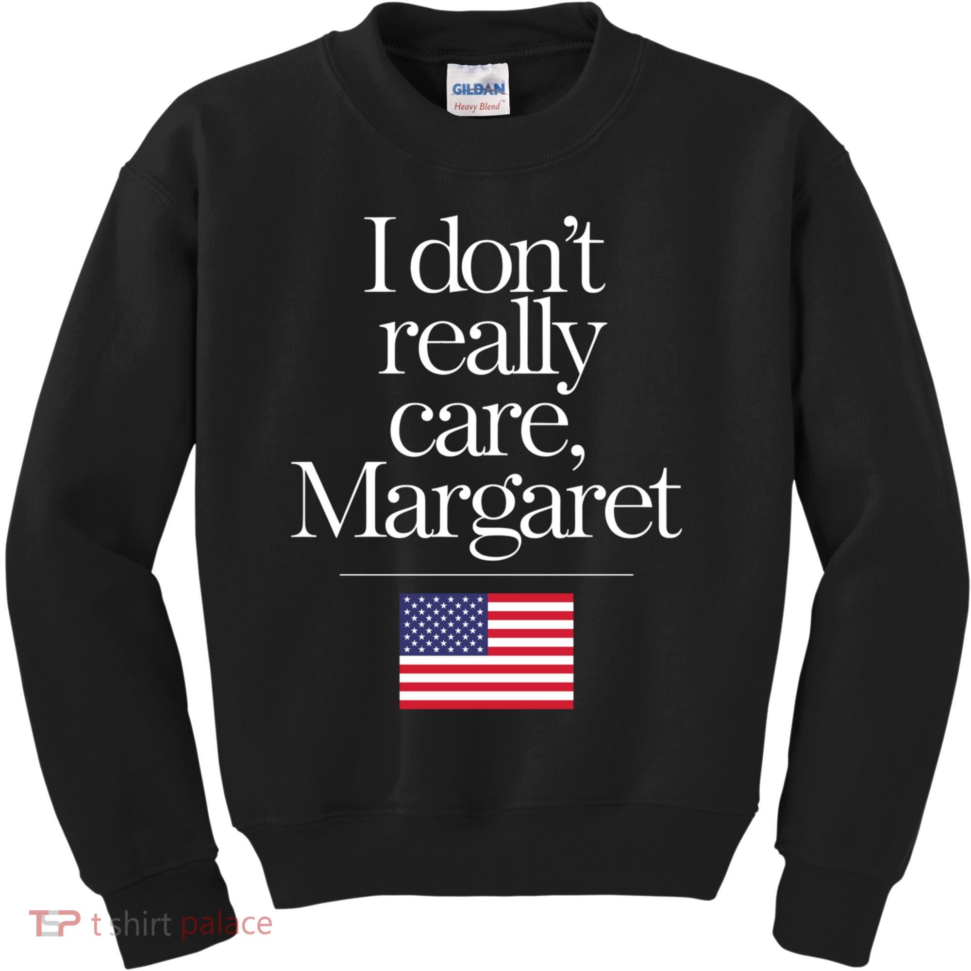 I DonT Really Care Margaret Funny Minimalist Jd Vance Long Sleeve Kids Sweatshirt