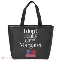 I DonT Really Care Margaret Funny Minimalist Jd Vance Long Sleeve Tote Bag thumb 0