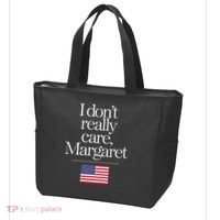I DonT Really Care Margaret Funny Minimalist Jd Vance Long Sleeve Tote Bag thumb 3