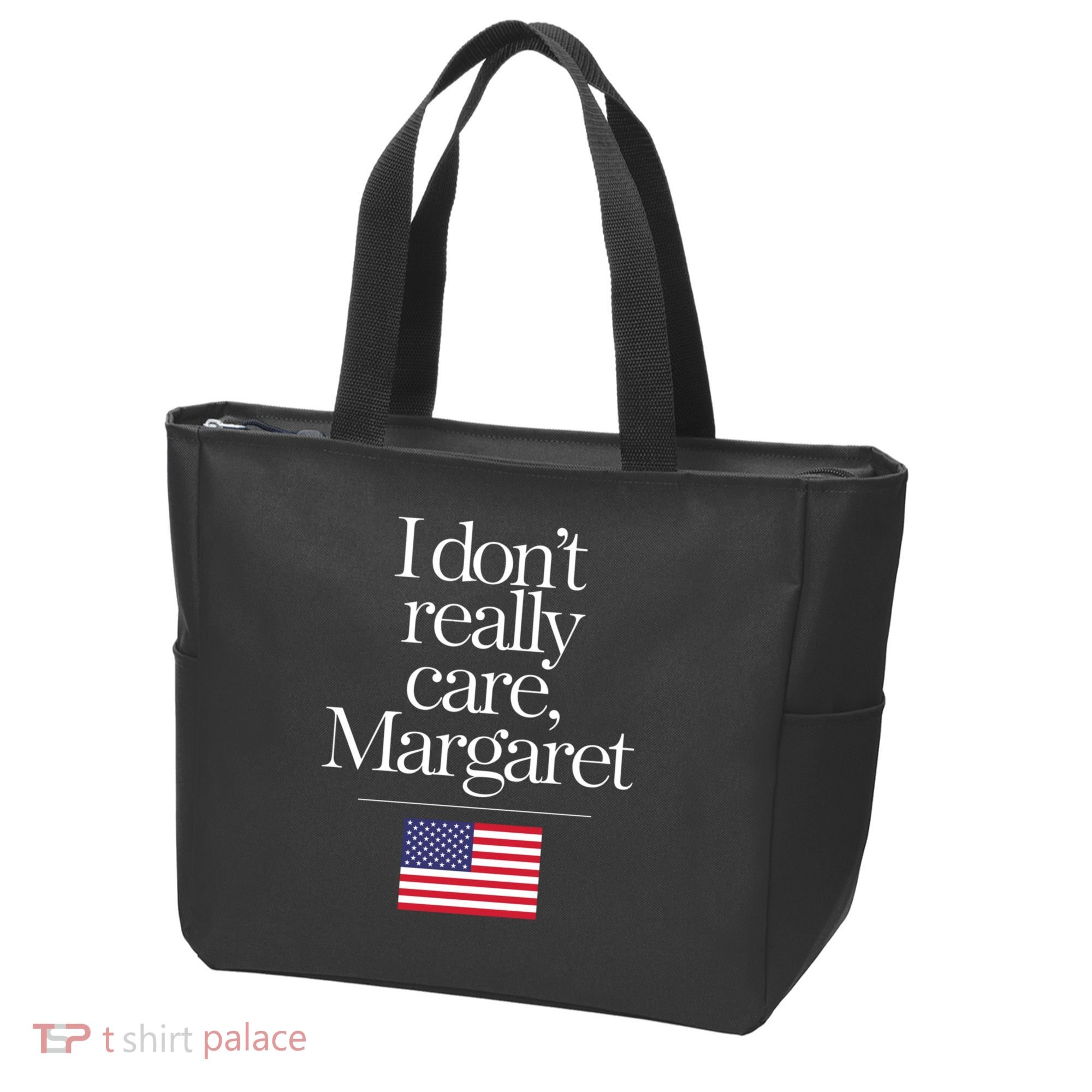 I DonT Really Care Margaret Funny Minimalist Jd Vance Long Sleeve Tote Bag