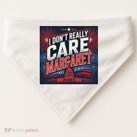 I Don’T Really Care Margaret USA-Made Doggie Bandana thumb 0