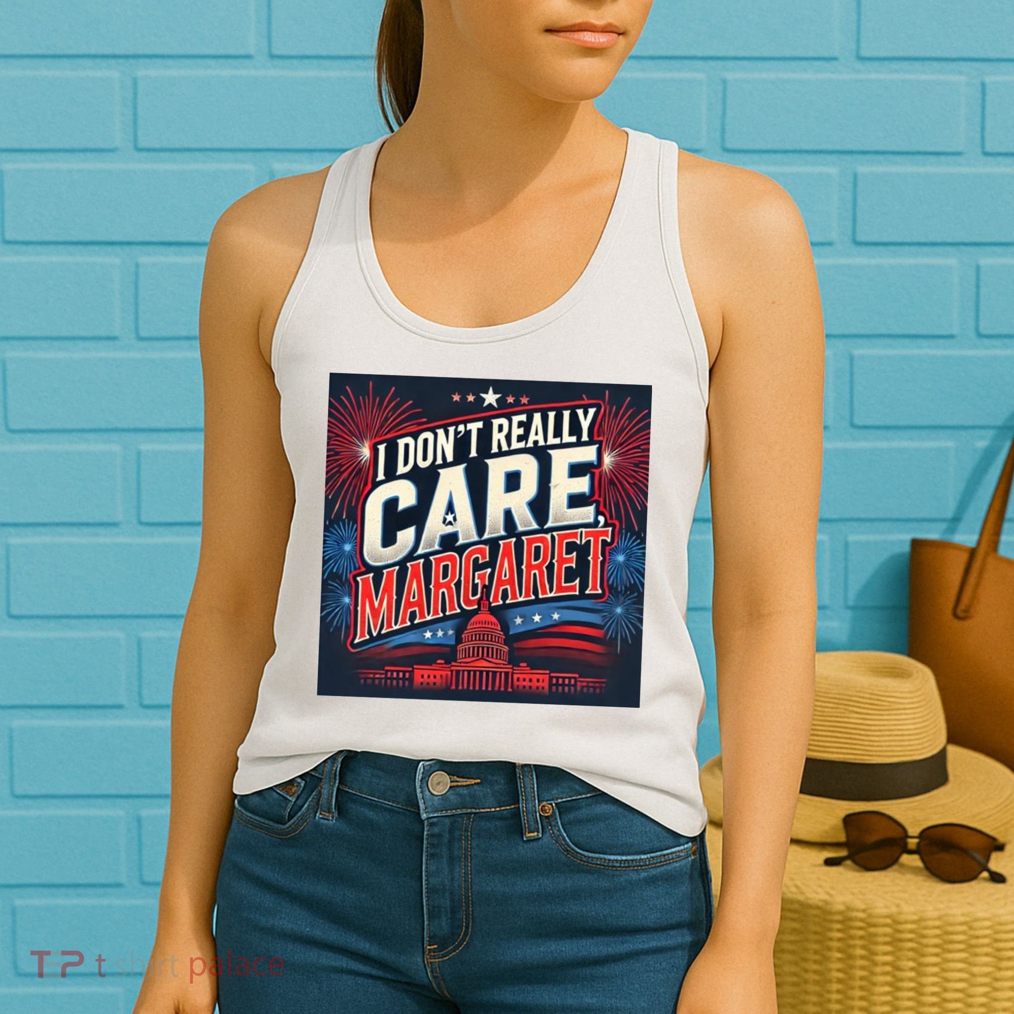 I Don’T Really Care Margaret Women's Tank Top