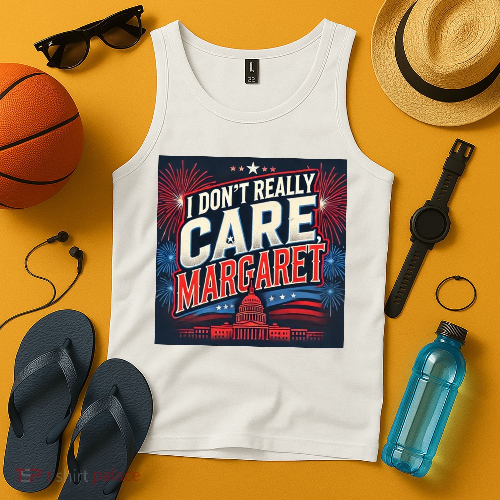 I Don’T Really Care Margaret Tank Top
