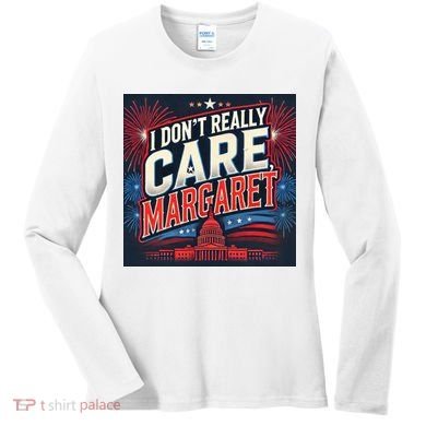 I Don’T Really Care Margaret Women's Long Sleeve Shirt