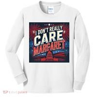 I Don’T Really Care Margaret Kids Long Sleeve Shirt thumb 0