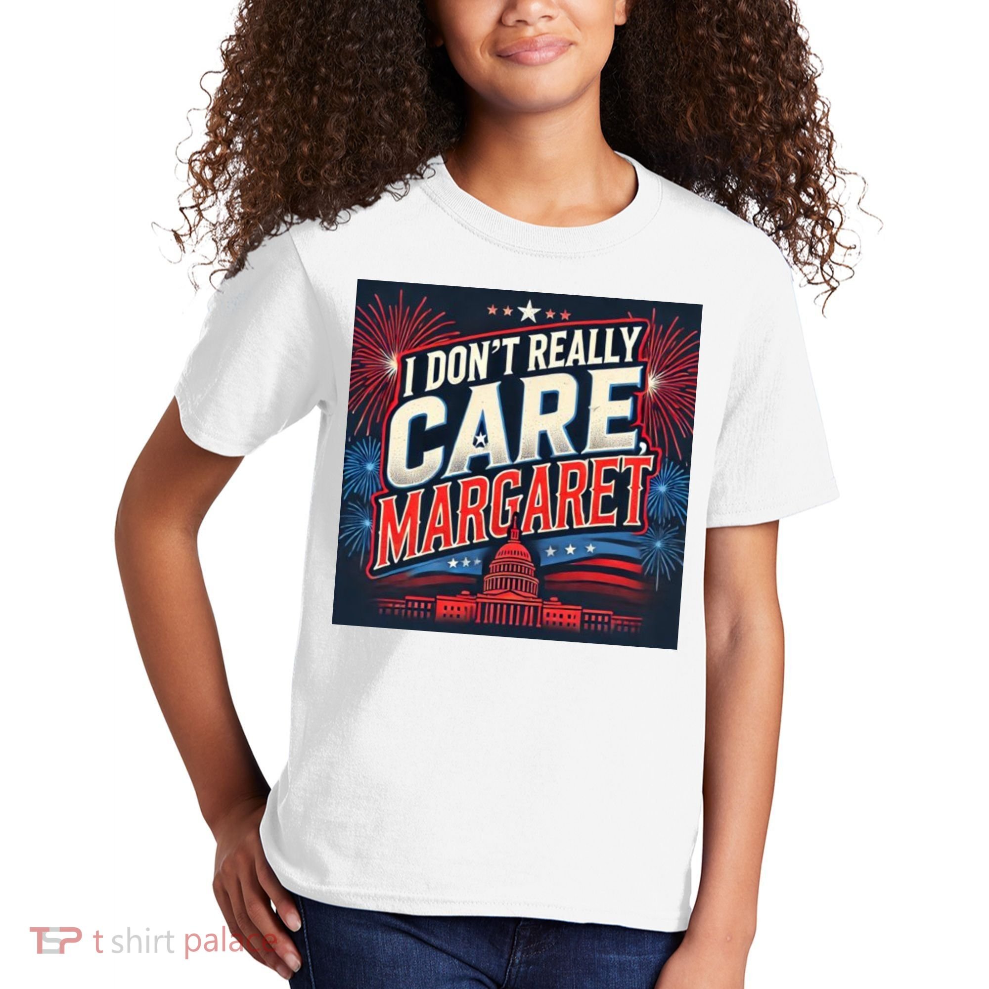 I Don’T Really Care Margaret Kids T-Shirt