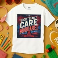 I Don’T Really Care Margaret Kids T-Shirt thumb 3