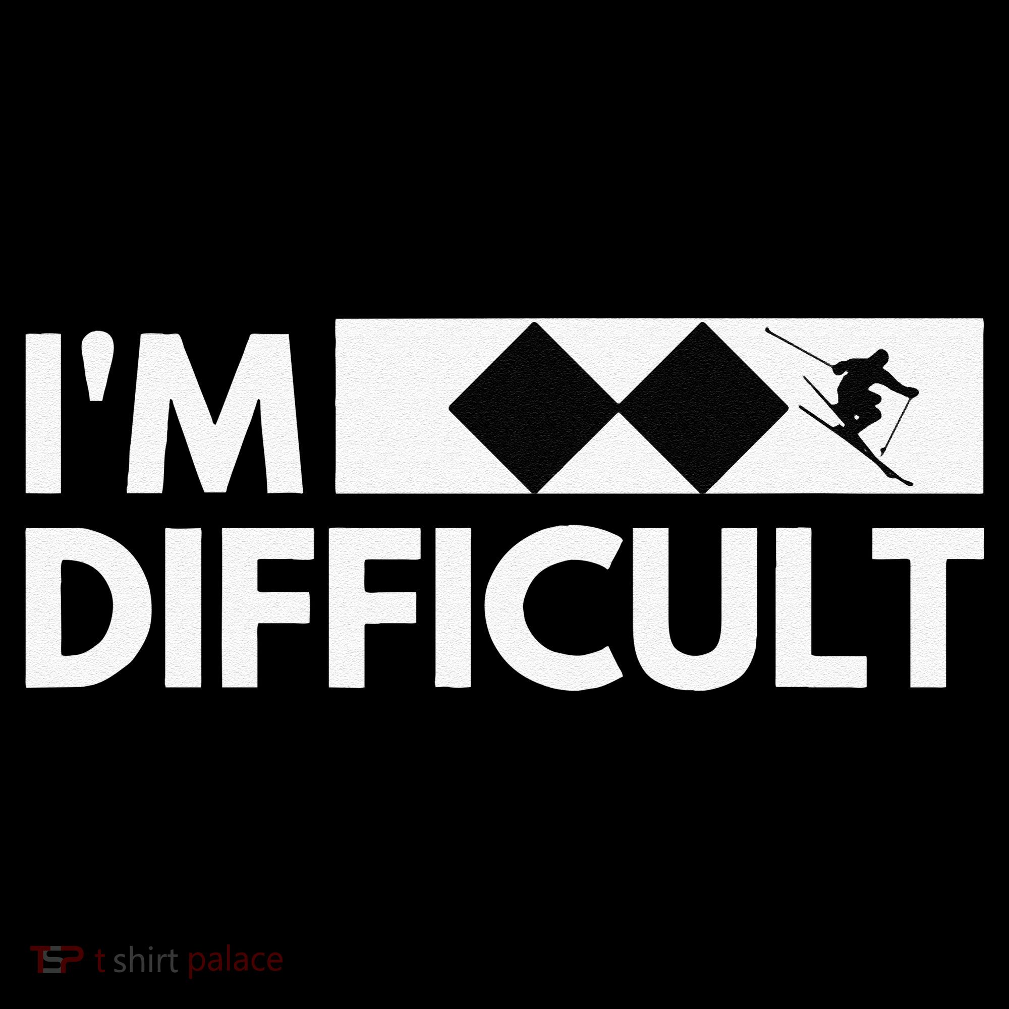 I'm Difficult Ski Funny Skier Snowboard Skiing Backpack